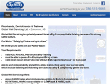 Tablet Screenshot of globalwellservicing.com